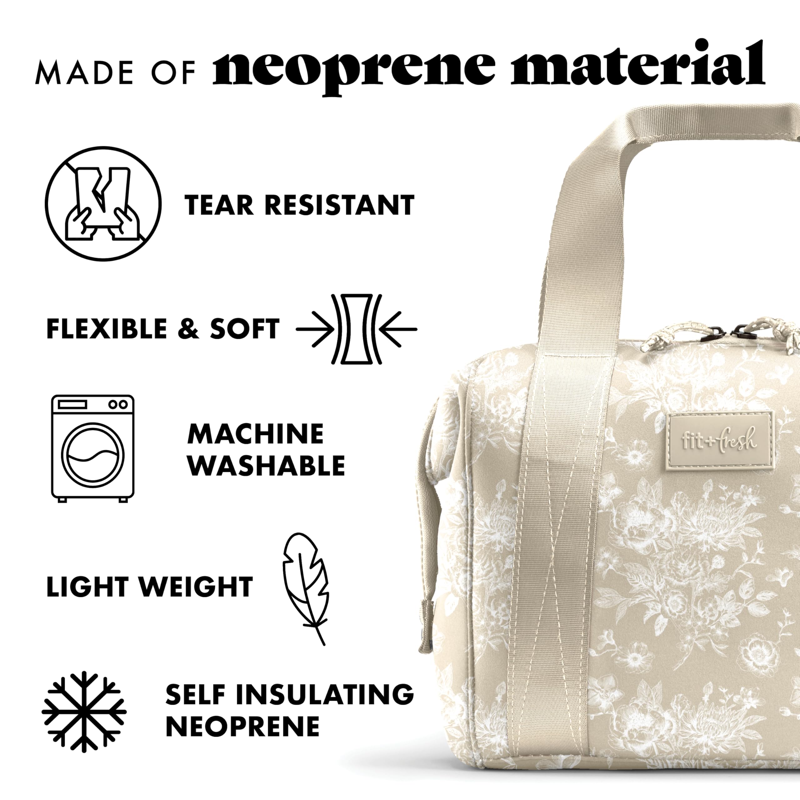 Foto 5 pulgar | Bolsa De Almuerzo Fit & Fresh De Neopreno Remi Para Mujer Con Contenedores - Venta Internacional.