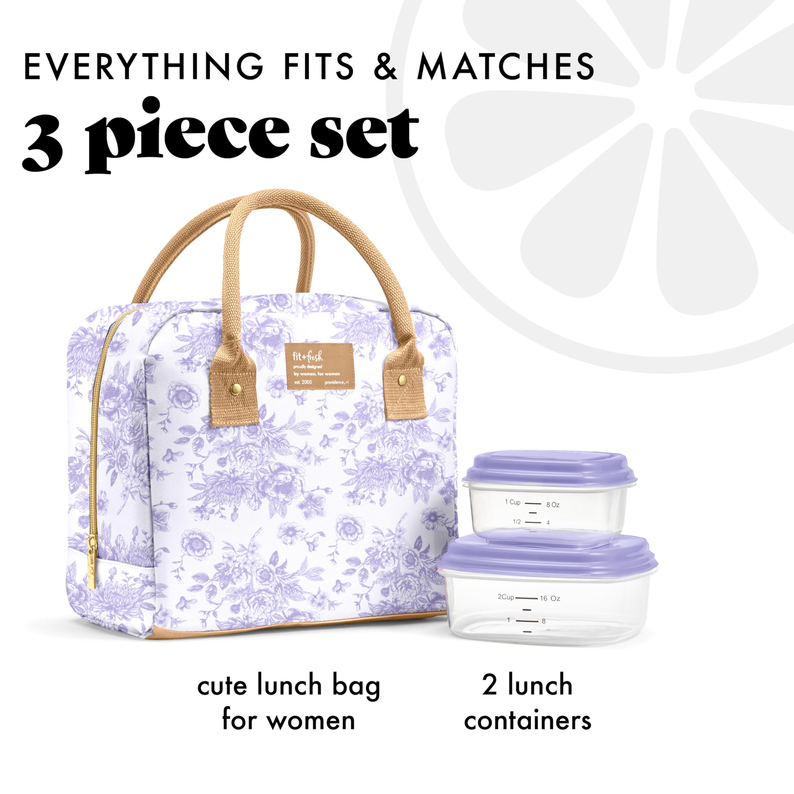 Foto 3 pulgar | Bolsa De Almuerzo Fit & Fresh Bloomington Para Mujer Con Contenedores - Venta Internacional.