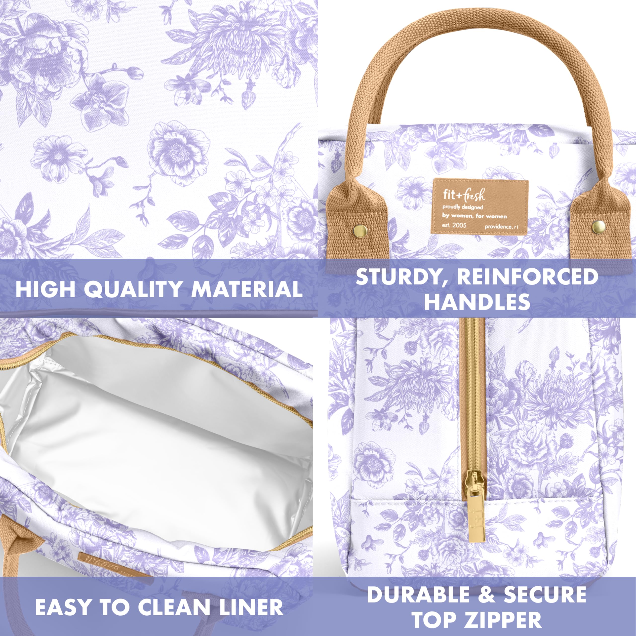 Foto 4 pulgar | Bolsa De Almuerzo Fit & Fresh Bloomington Para Mujer Con Contenedores - Venta Internacional.