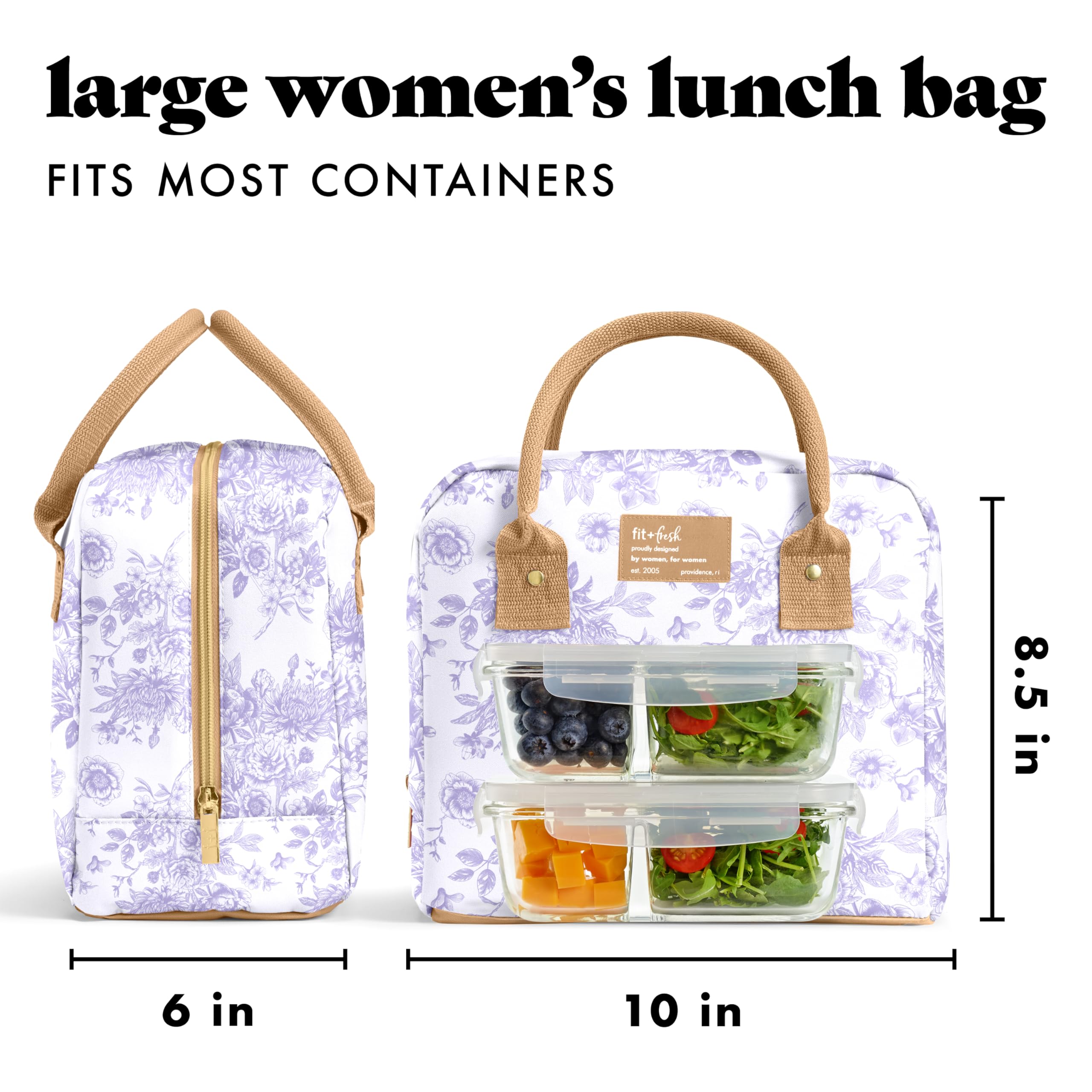 Foto 5 pulgar | Bolsa De Almuerzo Fit & Fresh Bloomington Para Mujer Con Contenedores - Venta Internacional.