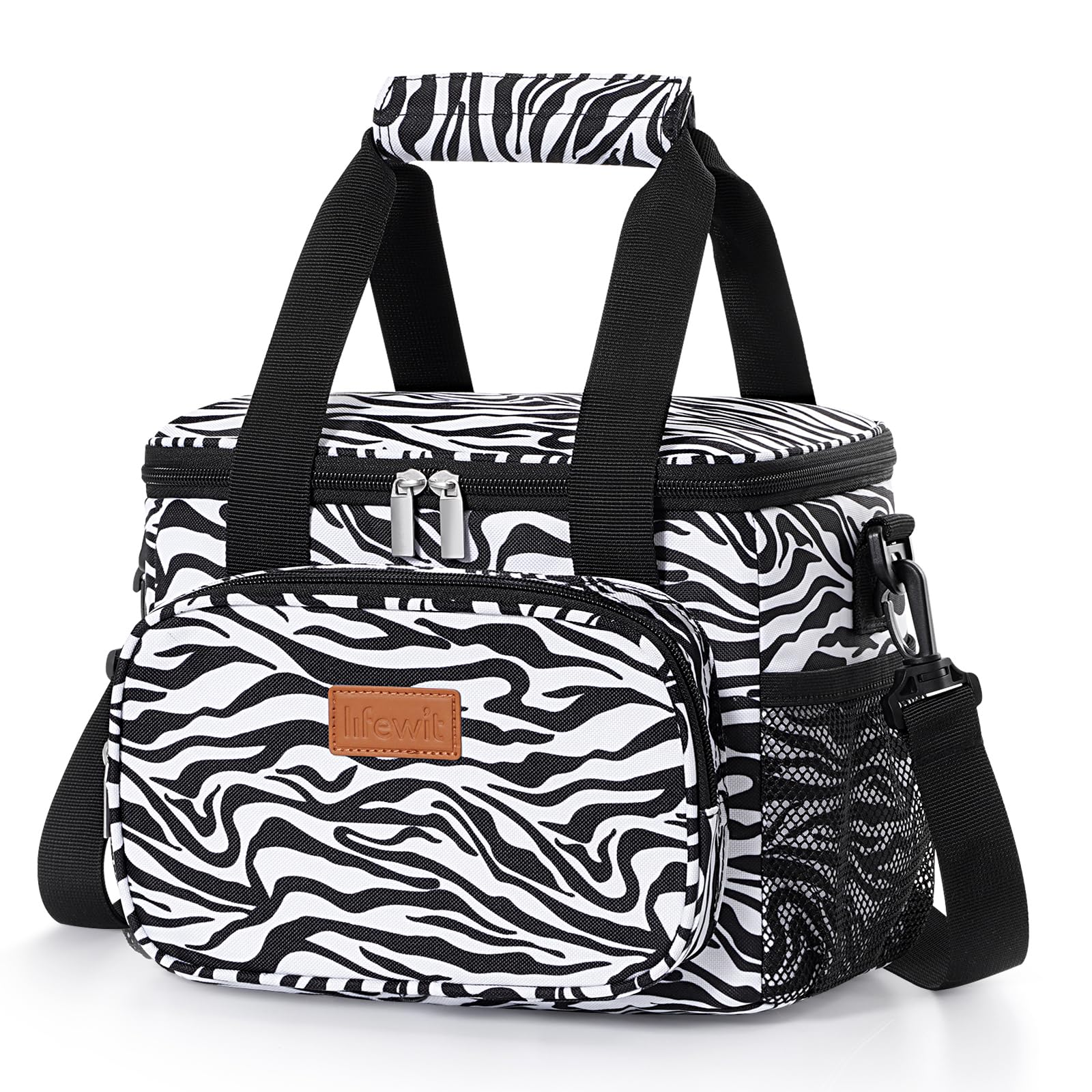 Foto 2 pulgar | Bolsa De Almuerzo Lifewit, Grande, Con Aislamiento Térmico, 8,5 L, Diseño De Rayas De Cebra - Venta Internacional.