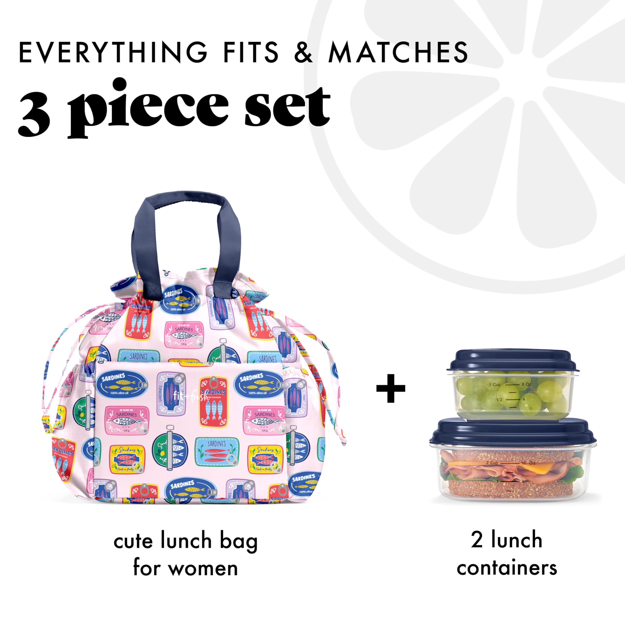 Foto 3 pulgar | Bolsa De Almuerzo Fit & Fresh Cromwell Con Aislamiento Y Contenedores Para Mujer - Venta Internacional.