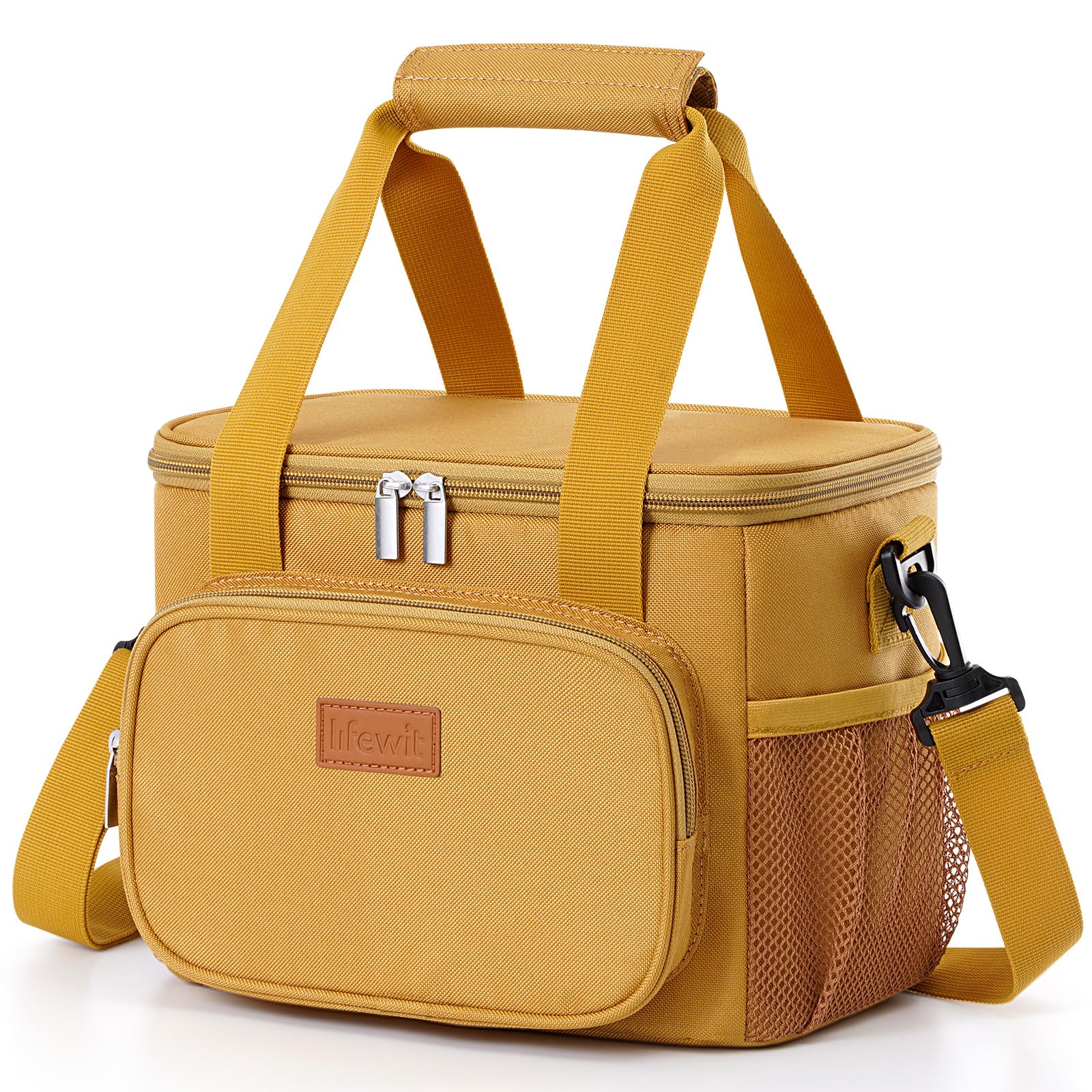 Foto 2 pulgar | Lonchera Lifewit, Tamaño Mediano, Aislante, 8,5 L, Color Marrón, 12 Latas - Venta Internacional.