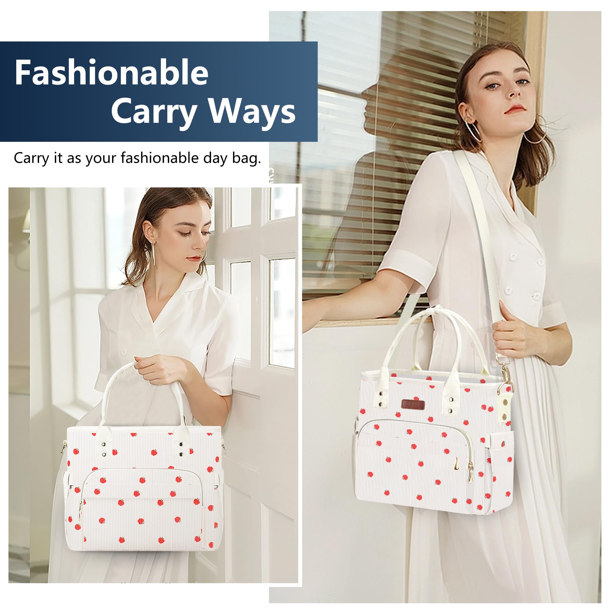 Foto 5 | Bolsa De Almuerzo Miycoo Corduroy Apple, A Prueba De Fugas, Aislante Para Mujer - Venta Internacional.