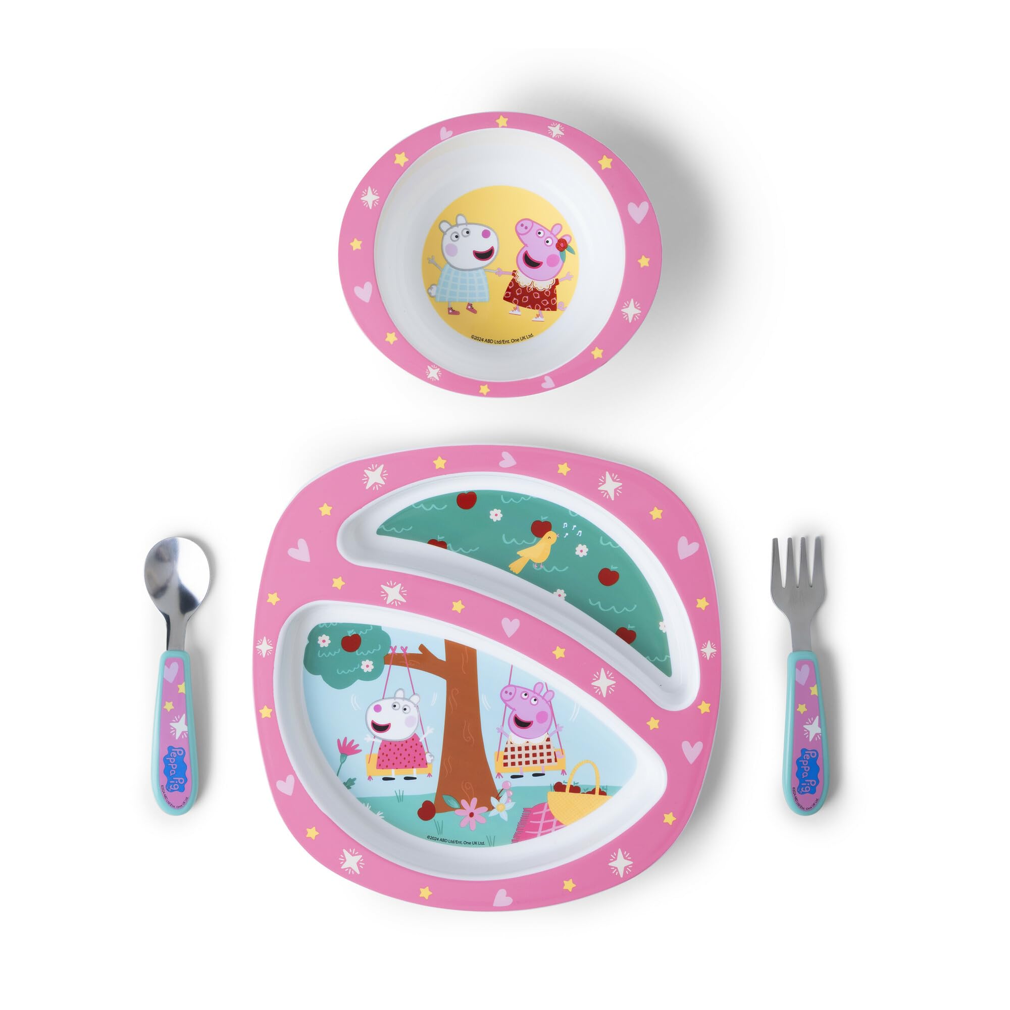 Juego De Vajilla The First Years Peppa Pig Toddler, 4 Piezas - Venta Internacional.