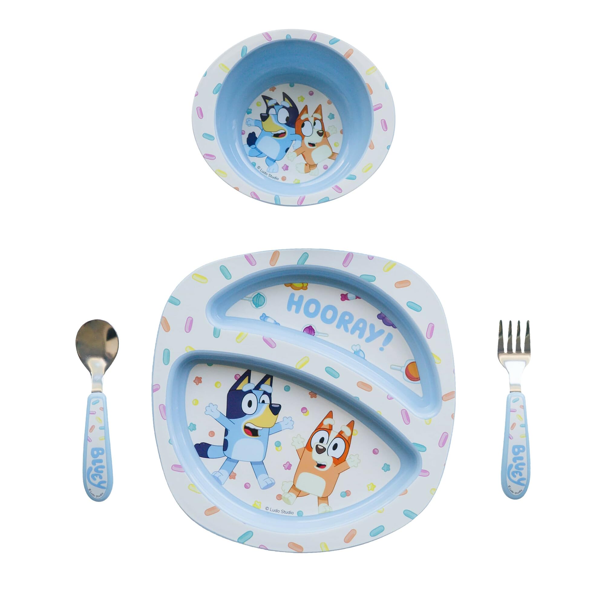 Foto 1 | Juego De Vajilla Para Niños Pequeños The First Years Bluey De 4 Piezas - Venta Internacional.