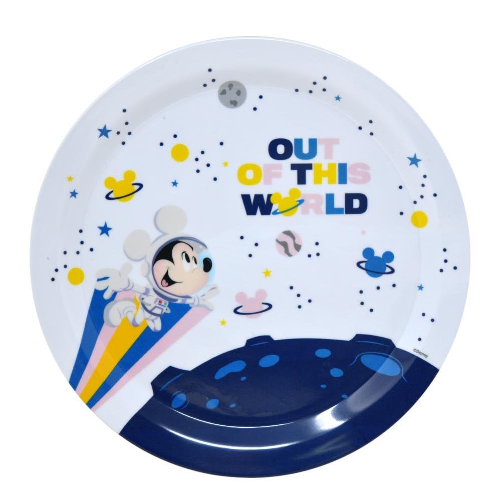 Plato Disney Mickey Space De Melamina Out Of This World, 20 Cm - Venta Internacional.