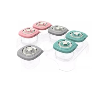 Foto 1 | Juego De 6 Contenedores De Alimentos Para Bebes Eo Safe Imports Esi-18942 Multicolor