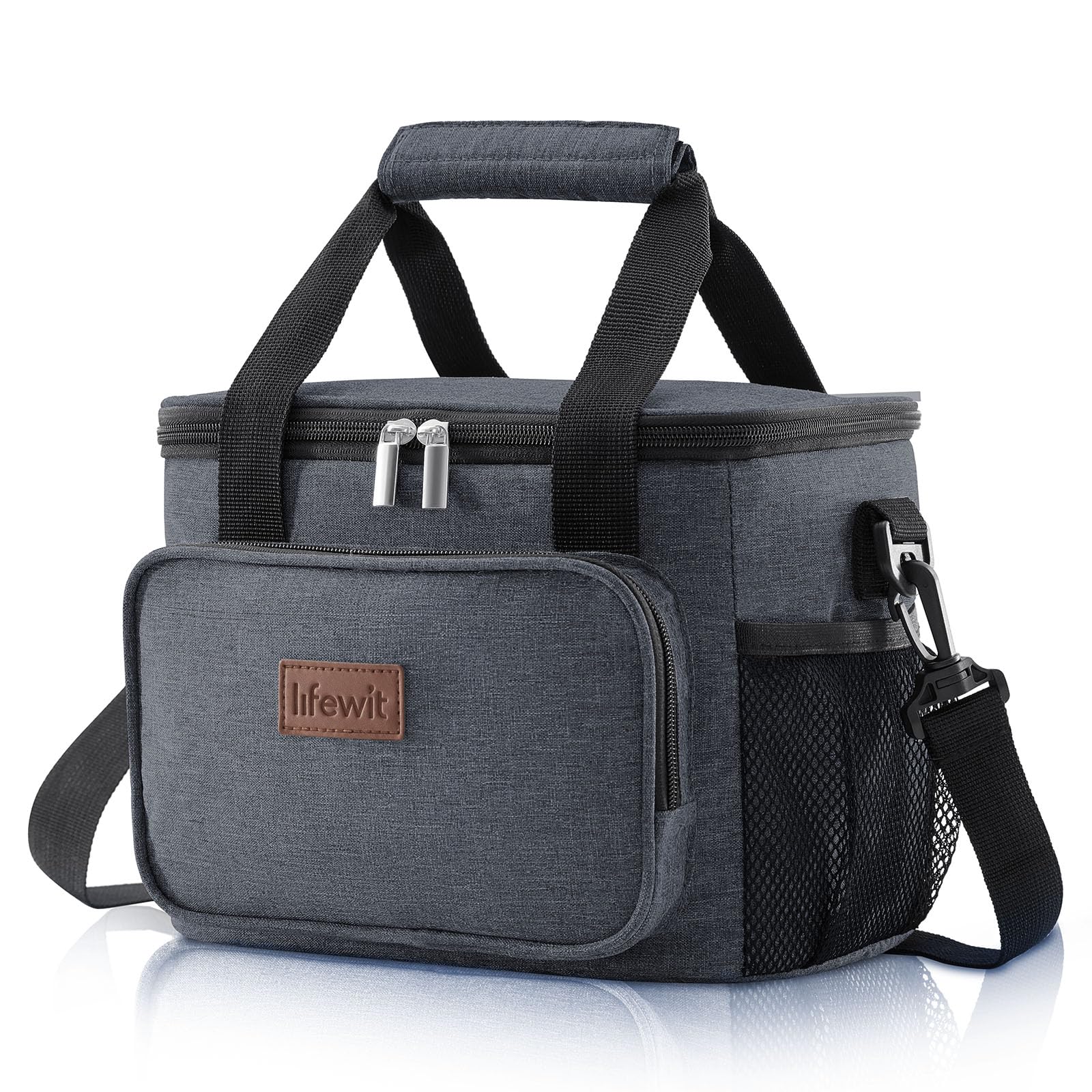 Foto 2 pulgar | Bolsa De Almuerzo Lifewit, Grande, Aislante, Gris Oscuro, 8,5 L - Venta Internacional.