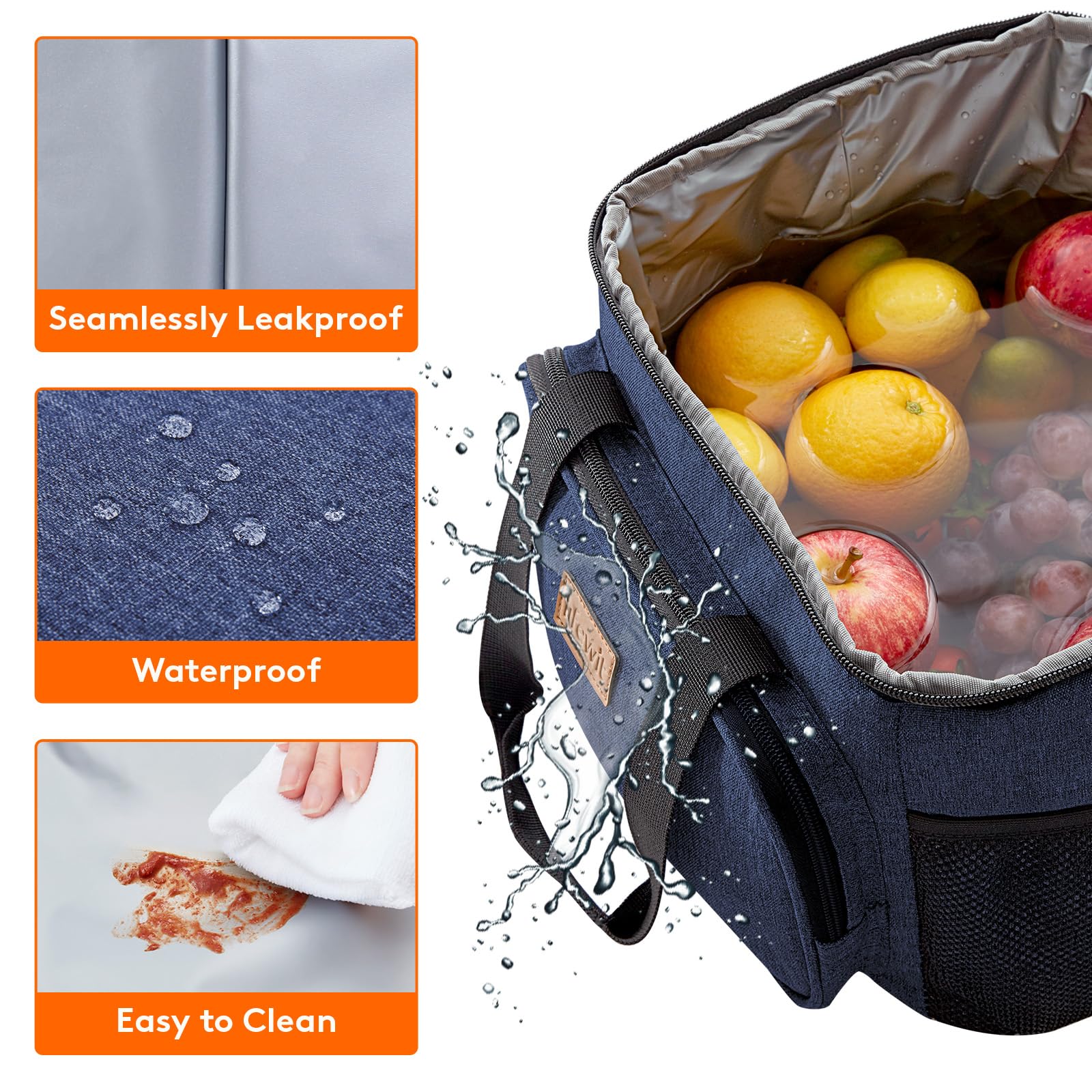 Foto 5 pulgar | Lonchera Lifewit, Grande, Aislante, 15 L, Oscura  - Venta Internacional.