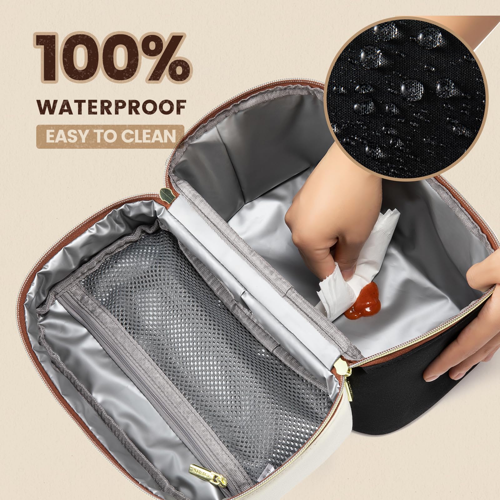 Foto 6 pulgar | Bolsa De Almuerzo Aislante Lovevook Para Mujer Con Correa Ajustable - Venta Internacional.