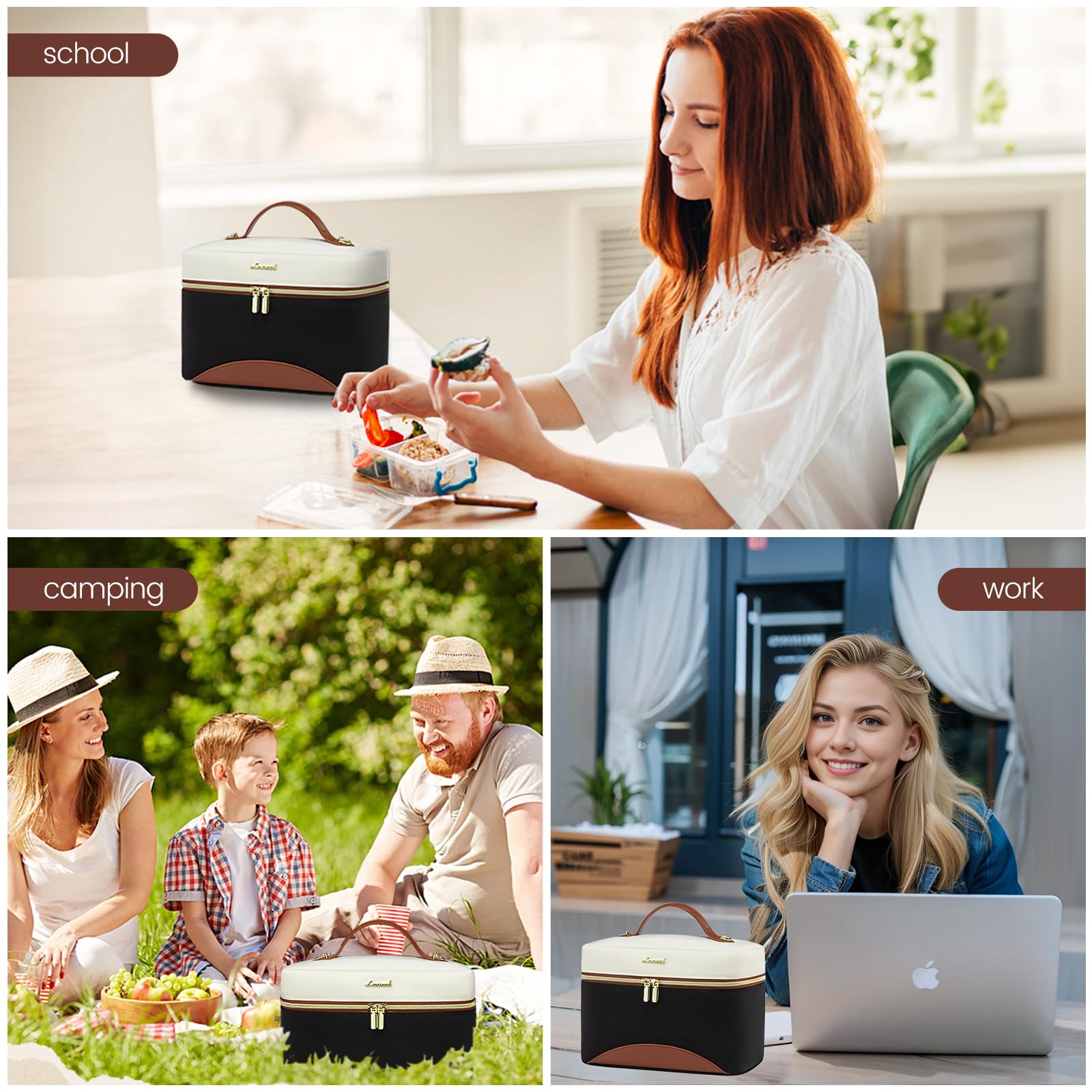 Foto 8 pulgar | Bolsa De Almuerzo Aislante Lovevook Para Mujer Con Correa Ajustable - Venta Internacional.