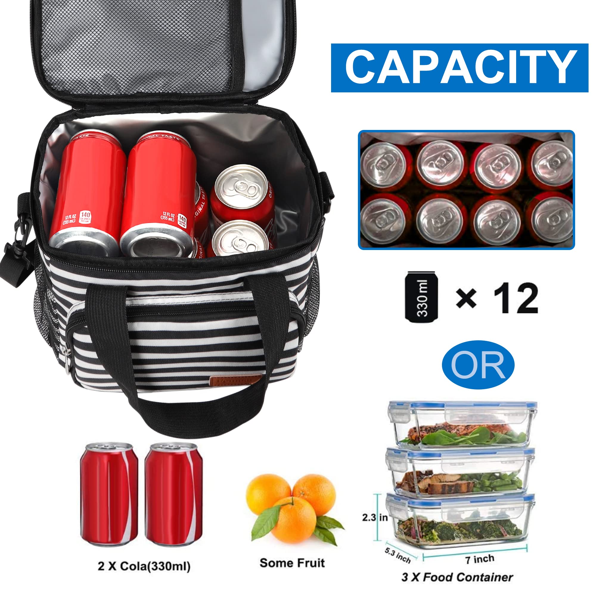 Foto 3 pulgar | Bolsa De Almuerzo Femuar Con Aislamiento Para Trabajo, Oficina, Pícnic, 8,5 L, 15 L - Venta Internacional.