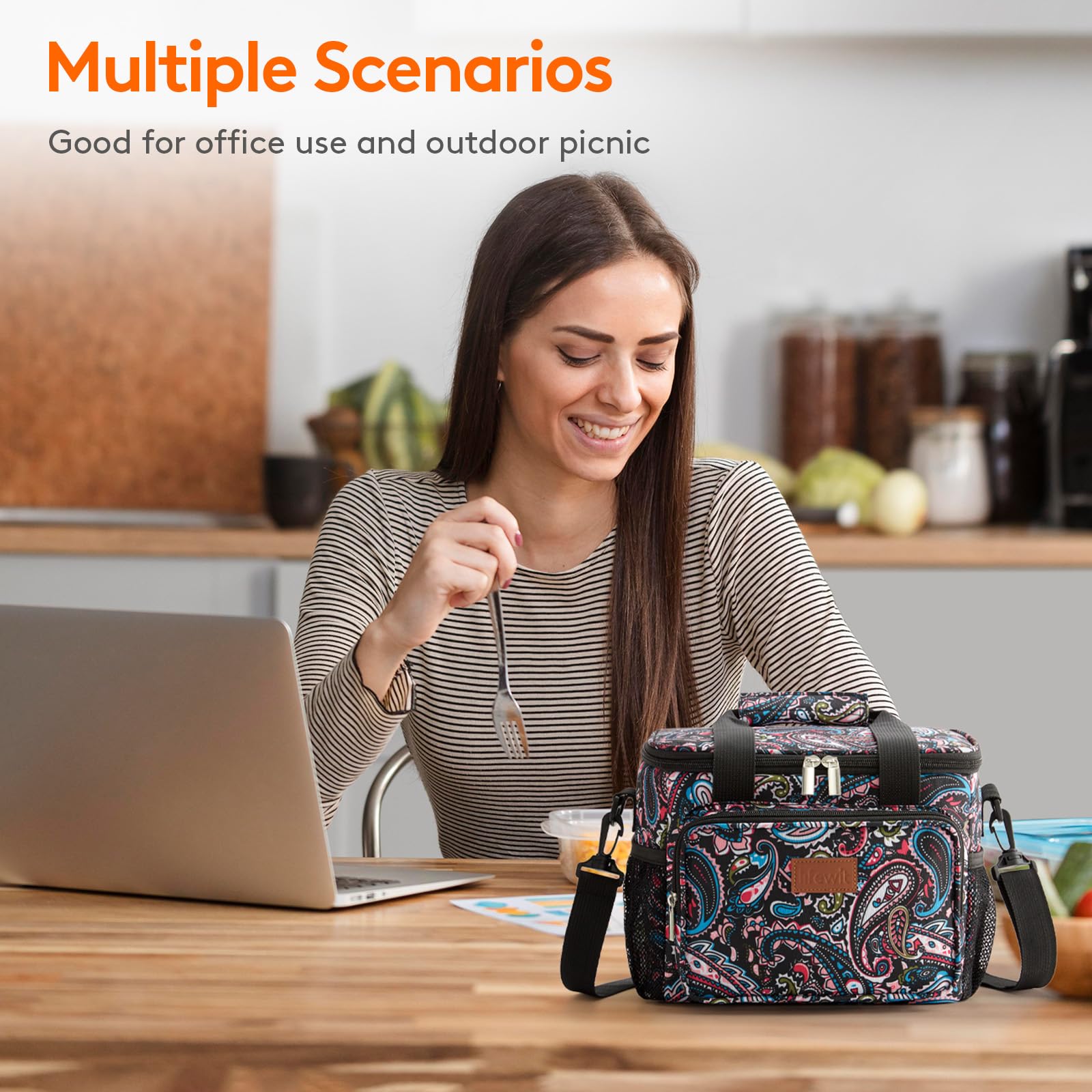 Foto 8 pulgar | Lonchera Lifewit, Grande, Aislante, 9 L, Color Morado - Venta Internacional.