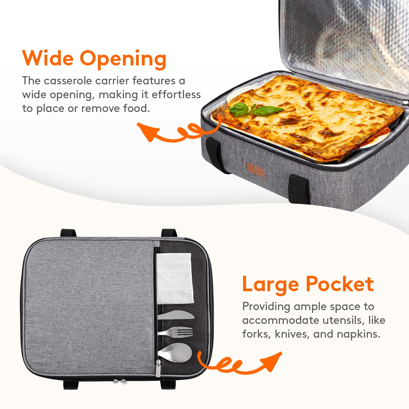 Foto 7 pulgar | Cacerola Aislante Lifewit Para Comida Fría Y Caliente, 9 X 13 Cm - Venta Internacional.