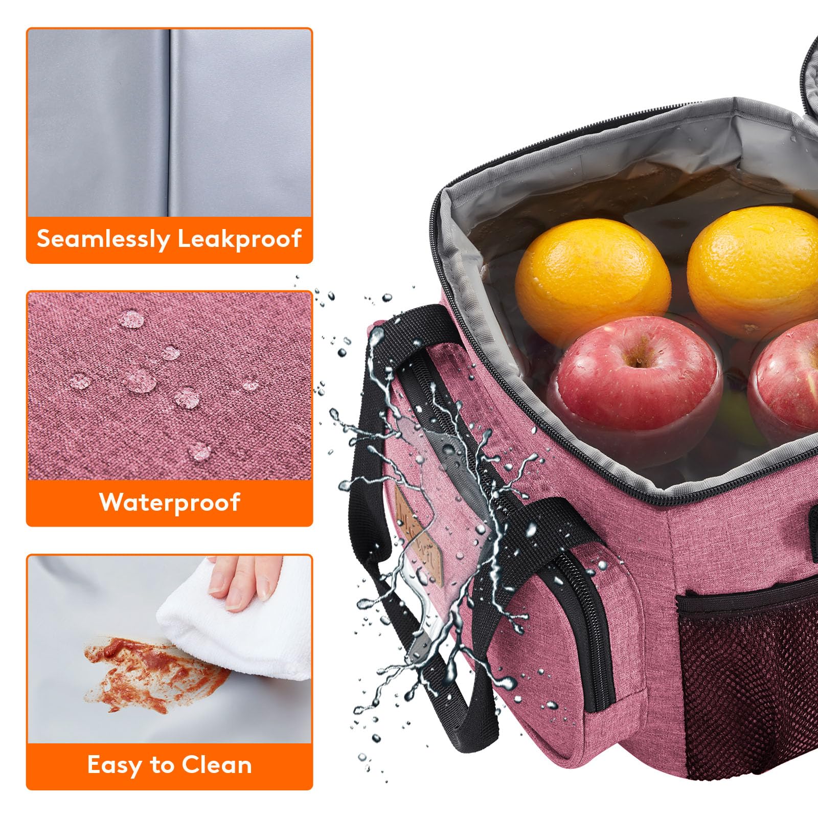 Foto 6 pulgar | Lonchera Lifewit, Grande, Aislante, 9 Litros, Rosa, 12 Latas - Venta Internacional.