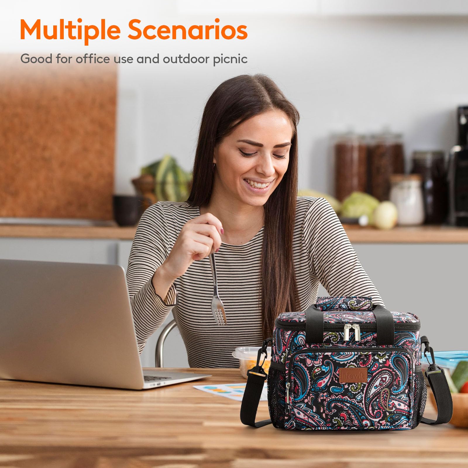 Foto 8 pulgar | Lonchera Lifewit, Grande, Aislante, 9 Litros, Rosa, 12 Latas - Venta Internacional.