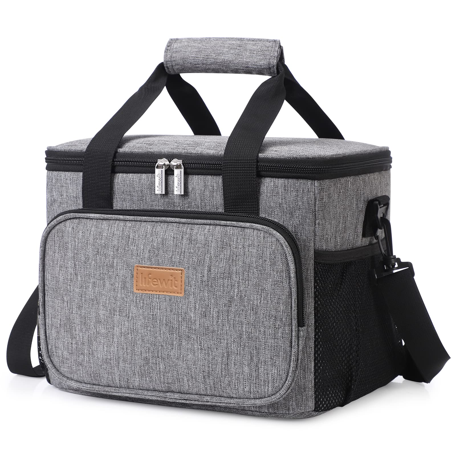 Foto 2 pulgar | Bolsa De Almuerzo Lifewit, Grande, Aislante, 15 L, Gris, 24 Latas - Venta Internacional.