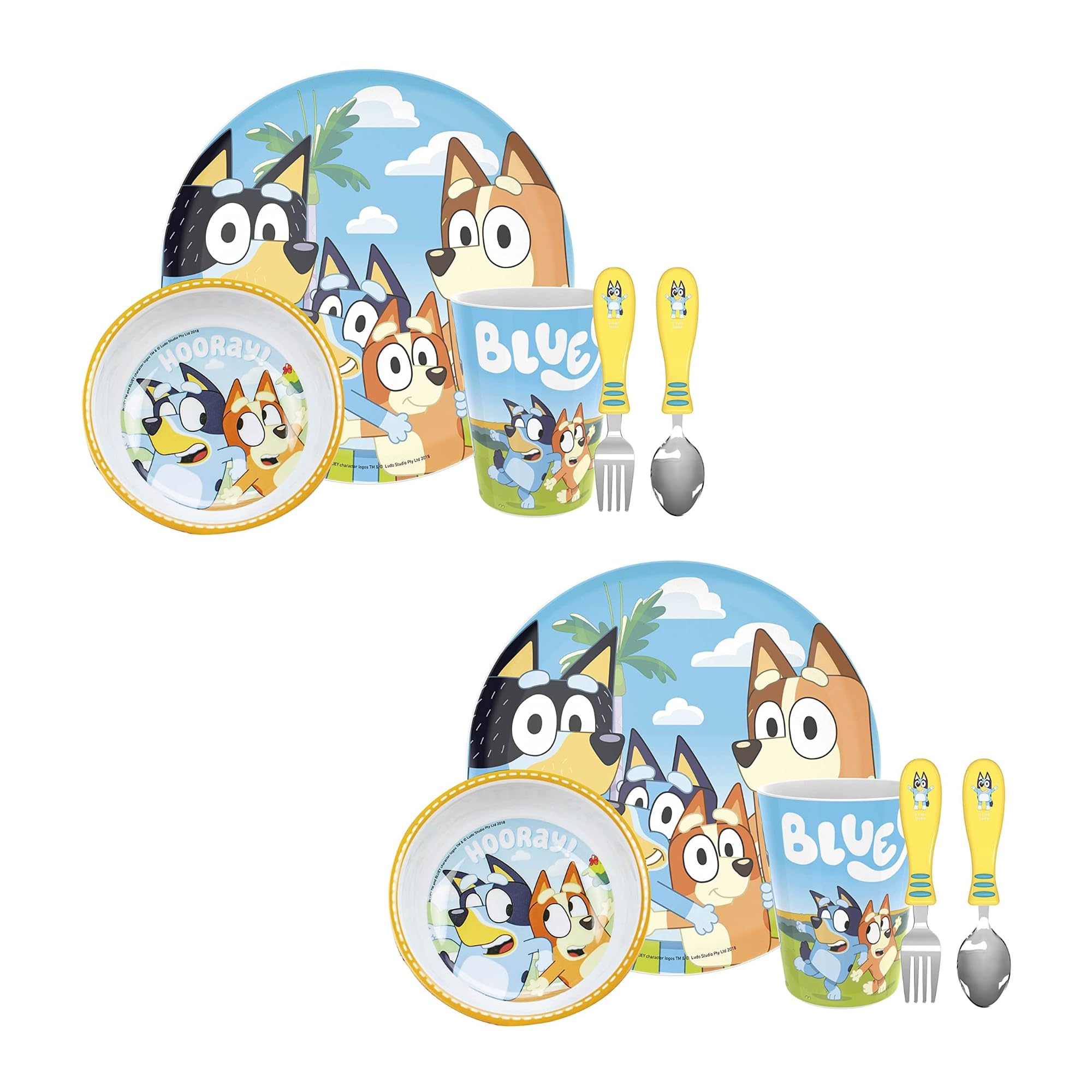 Foto 2 pulgar | Juego De Vajilla Zak Designs Bluey De 5 Piezas Para Niños Mayores De 3 Años - Venta Internacional.