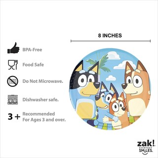 Foto 2 | Juego De Vajilla Zak Designs Bluey De 5 Piezas Para Niños Mayores De 3 Años - Venta Internacional.