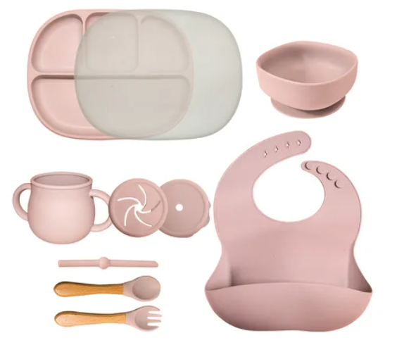 Juego Xtellar Plato,vaso Y Cubiertos De Silicon Bebe Niño/niña