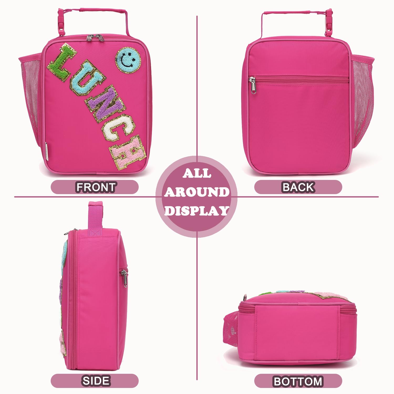 Foto 7 pulgar | Fiambrera Flowfly, Bolsa Blanda Aislante, Minienfriadora, Color Rojo Rosa - Venta Internacional.