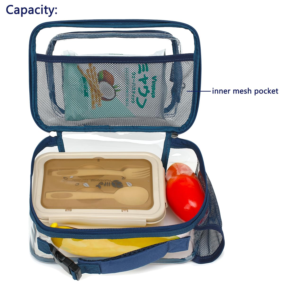 Foto 4 | Lonchera Flowfly Kids Clear #cyan Con Aislamiento Térmico Para Niños De Más De 3 Años - Venta Internacional.