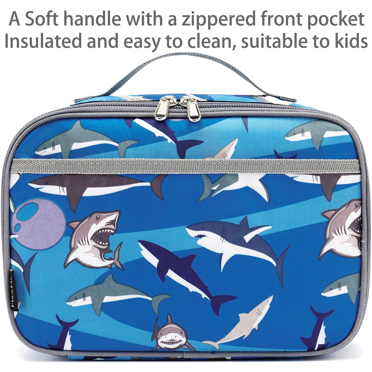 Foto 3 pulgar | Lonchera Flowfly Kids, Bolsa Blanda Aislante Mini Cooler Shark - Venta Internacional.