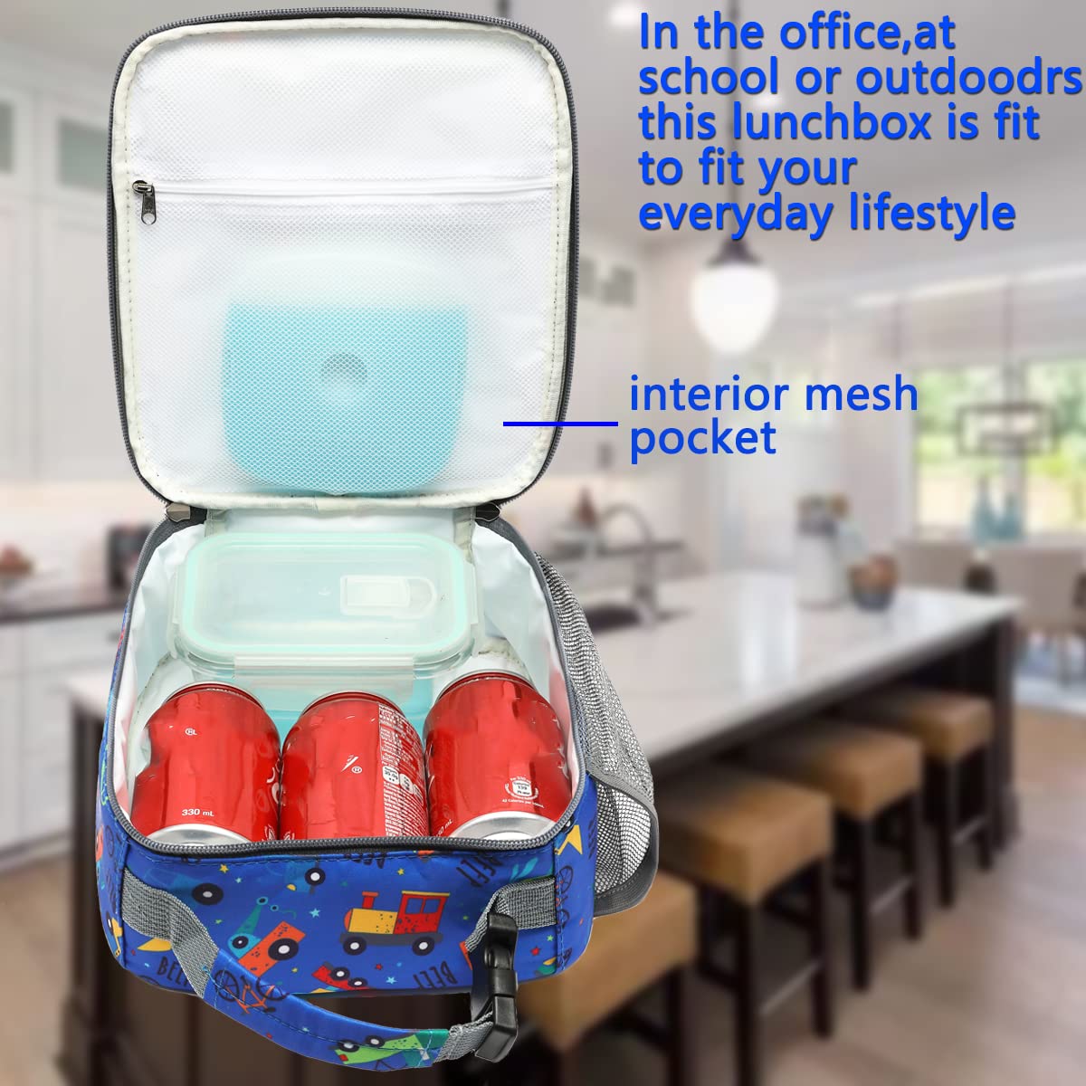 Foto 3 pulgar | Lonchera Flowfly Para Niños, Con Aislamiento, Bolsa Blanda, Pequeña Refrigeradora - Venta Internacional.