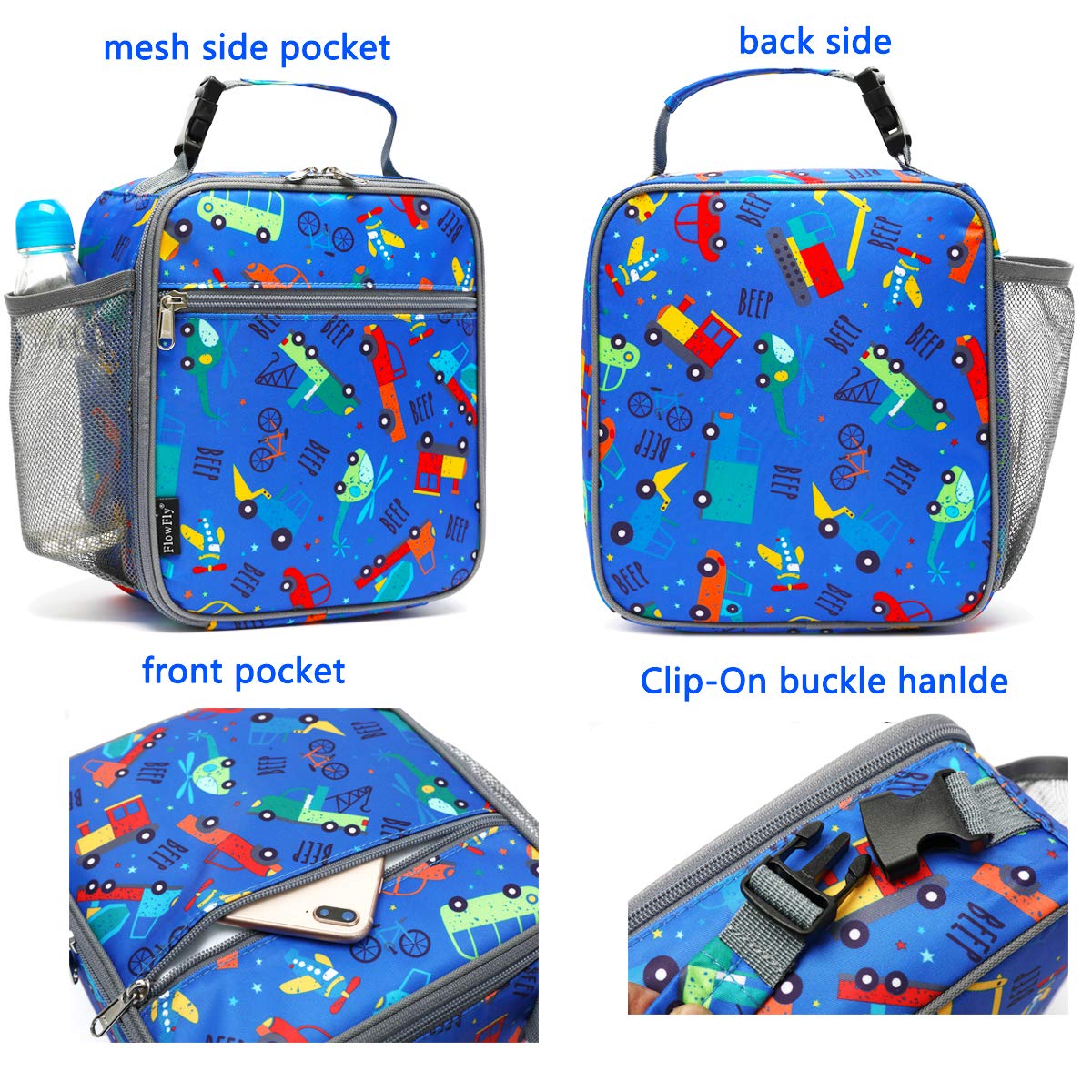 Foto 5 pulgar | Lonchera Flowfly Para Niños, Con Aislamiento, Bolsa Blanda, Pequeña Refrigeradora - Venta Internacional.