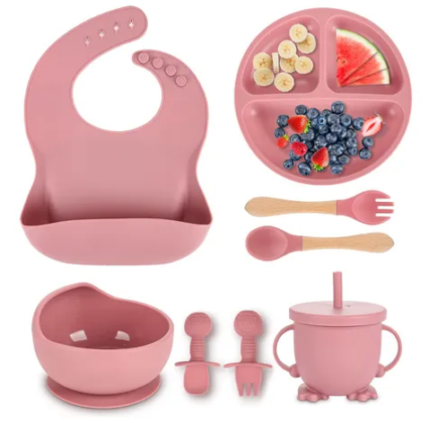 Foto 1 | Set de Vajilla Silicona para Bebé