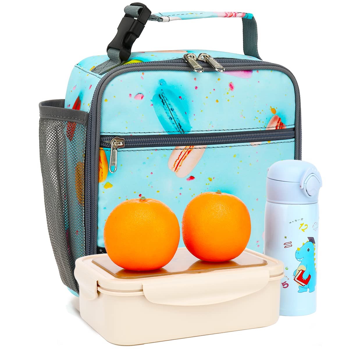 Foto 7 pulgar | Lonchera Flowfly Para Niños, Bolsa Blanda Aislante, Color Galletas - Venta Internacional.