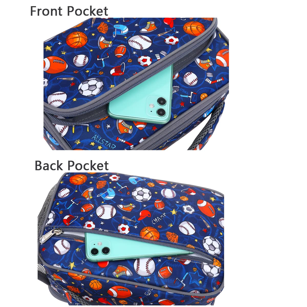 Foto 6 | Lonchera Flowfly Kids Con Aislamiento Térmico Para El Regreso A Clases, Rugby - Venta Internacional.