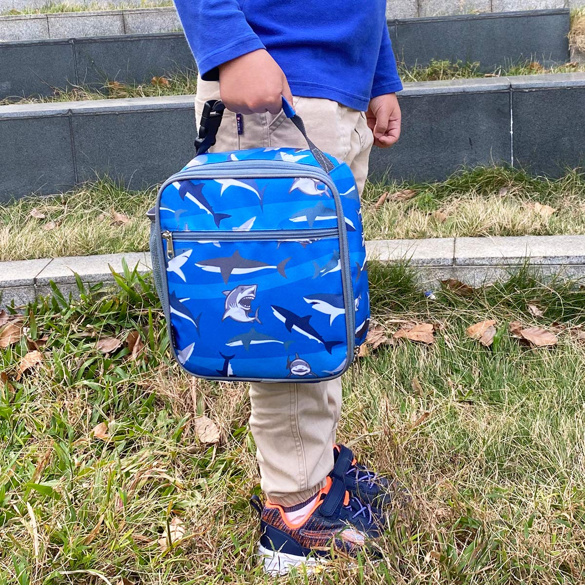 Foto 7 pulgar | Lonchera Flowfly Kids, Bolsa Blanda Aislante Mini Cooler Shark - Venta Internacional.