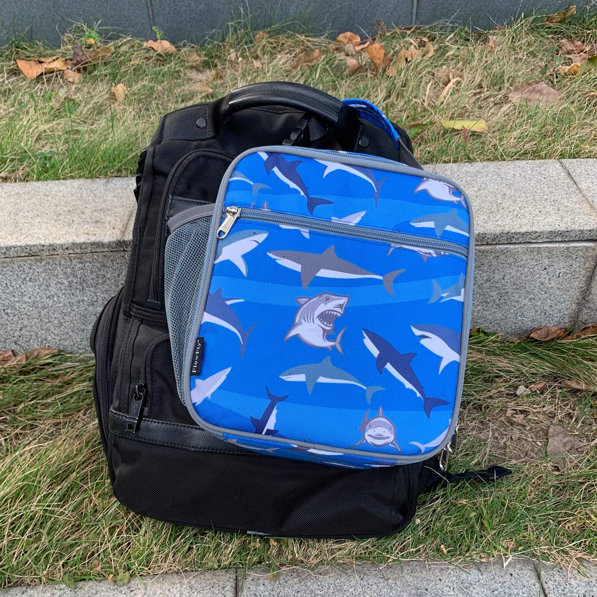 Foto 7 | Lonchera Flowfly Kids, Bolsa Blanda Aislante Mini Cooler Shark - Venta Internacional.