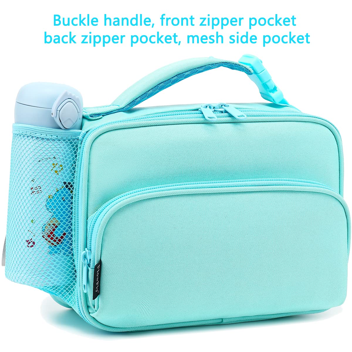 Foto 2 | Lonchera Flowfly Para Niños, Bolsa Blanda Aislante Pequeña, Azul - Venta Internacional.