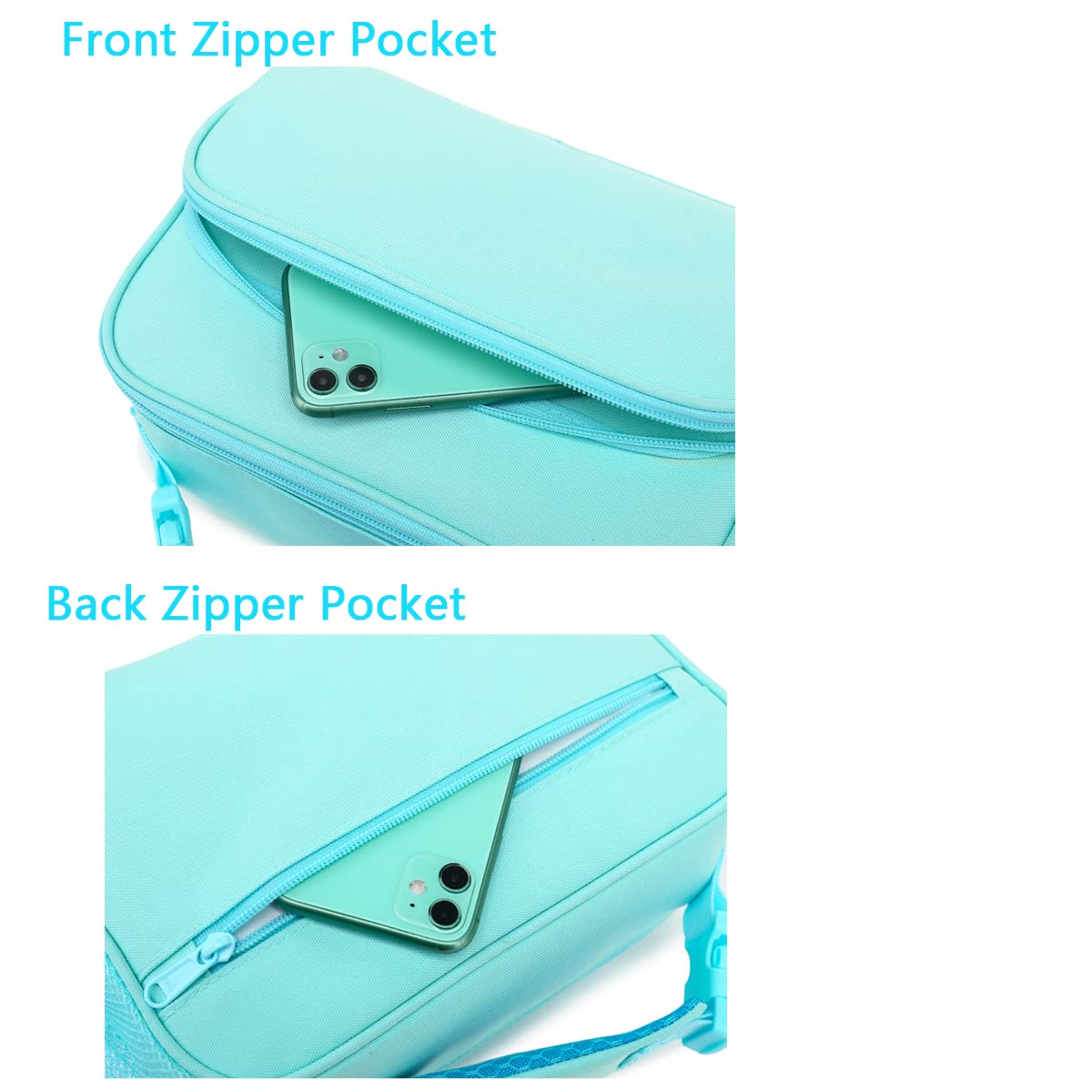 Foto 7 pulgar | Lonchera Flowfly Para Niños, Bolsa Blanda Aislante Pequeña, Azul - Venta Internacional.