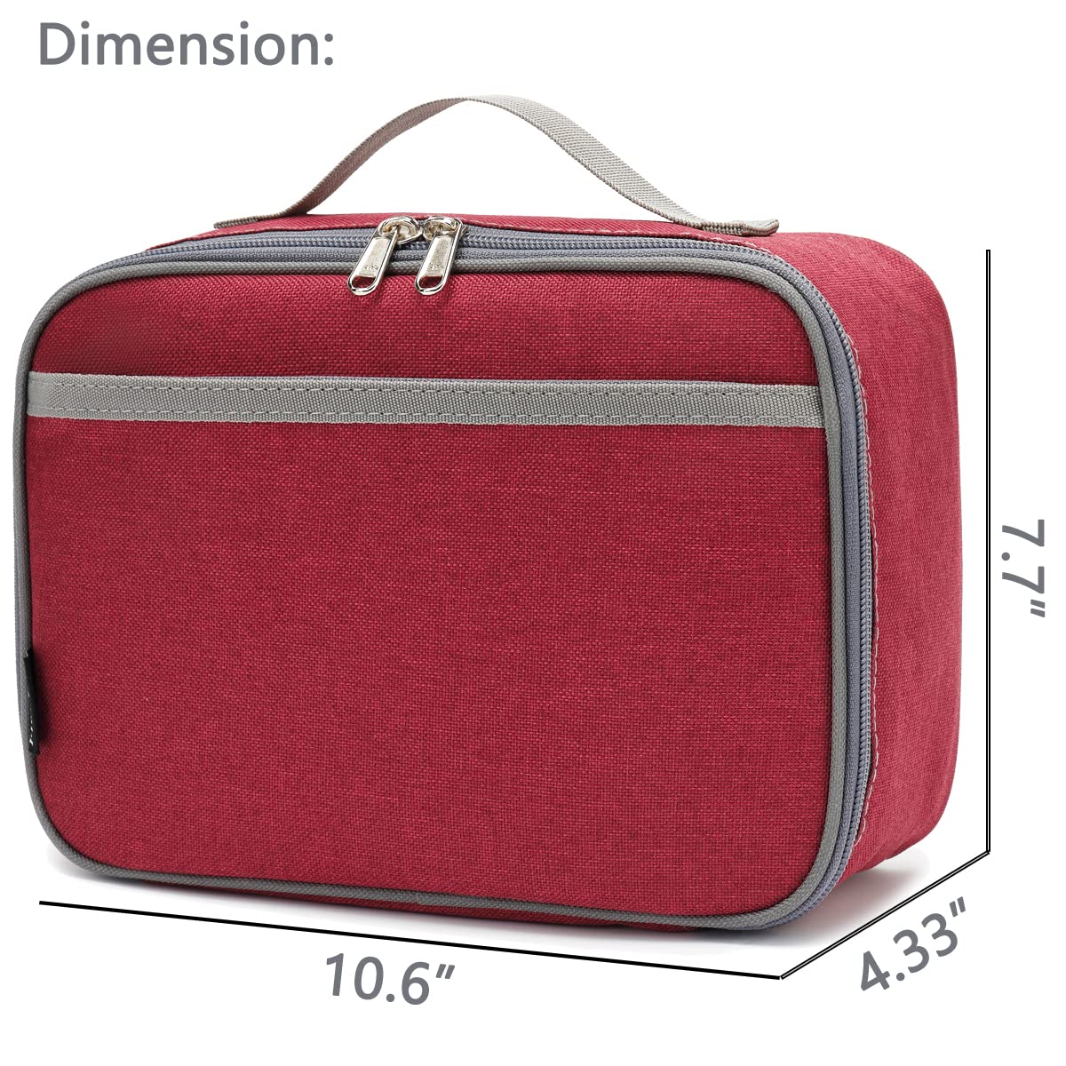 Foto 4 pulgar | Fiambrera Flowfly, Bolsa Blanda Aislante, Minienfriadora, Color Rojo Oscuro - Venta Internacional.
