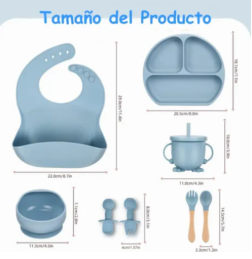 Foto 2 | Set de Vajilla Silicona para Bebé