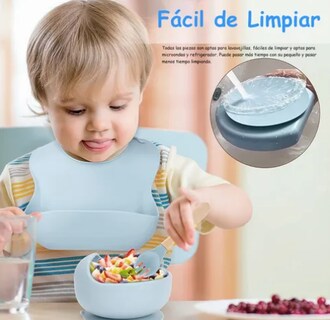 Foto 3 | Set de Vajilla Silicona para Bebé