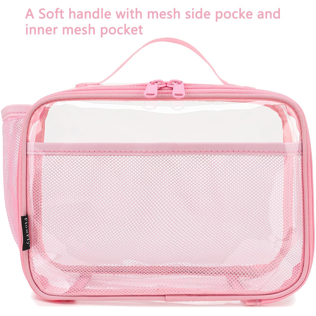 Foto 2 | Lonchera Flowfly, Bolsa Blanda Aislante Para Niños, Color Rosa Transparente - Venta Internacional.