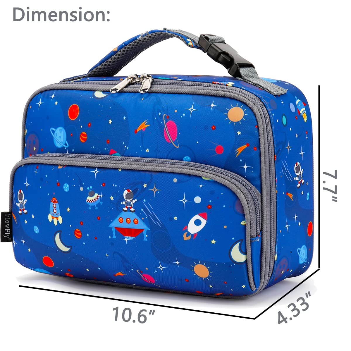 Foto 4 pulgar | Lonchera Flowfly Kids, Bolsa Blanda Aislante Para Escuela Astro - Venta Internacional.