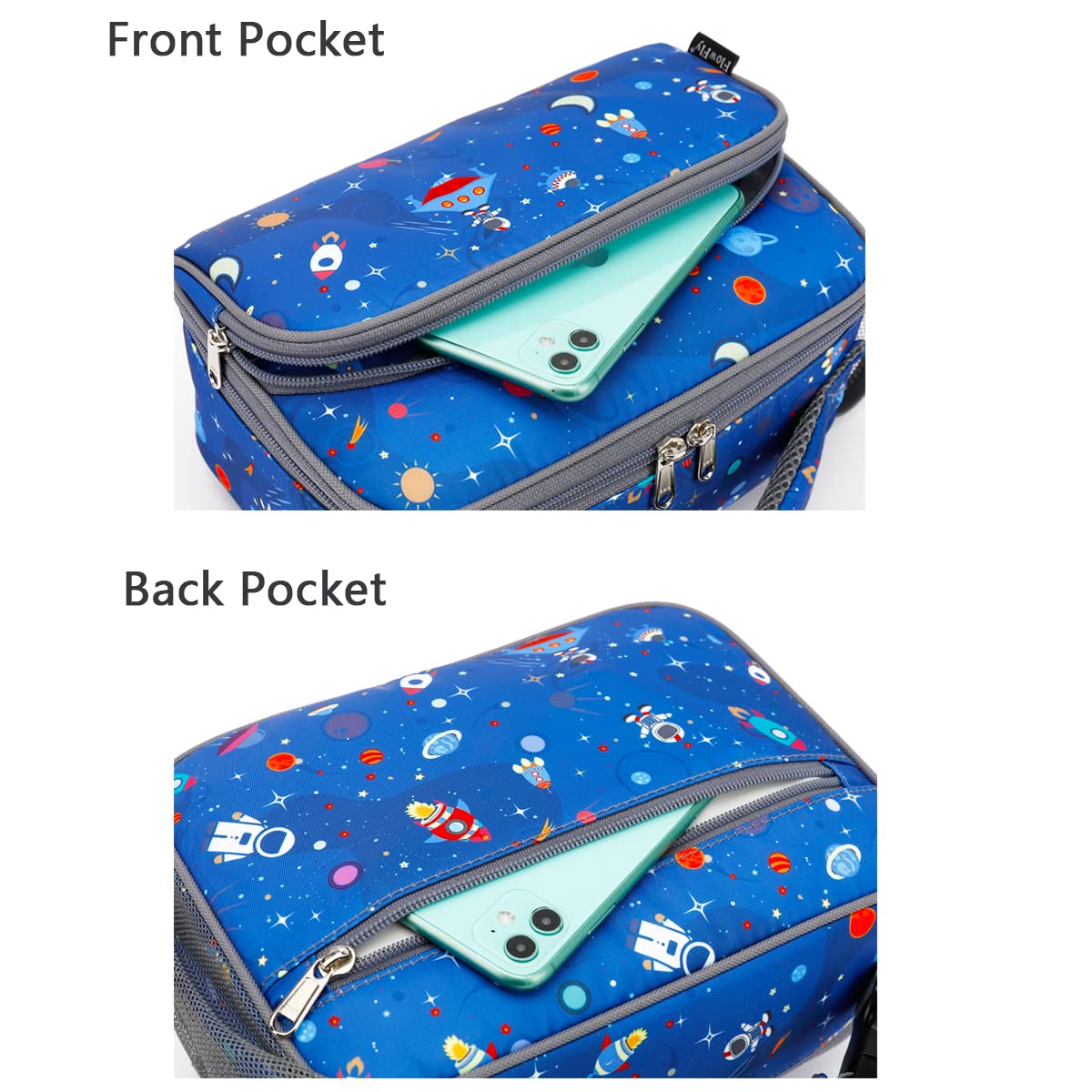 Foto 6 pulgar | Lonchera Flowfly Kids, Bolsa Blanda Aislante Para Escuela Astro - Venta Internacional.