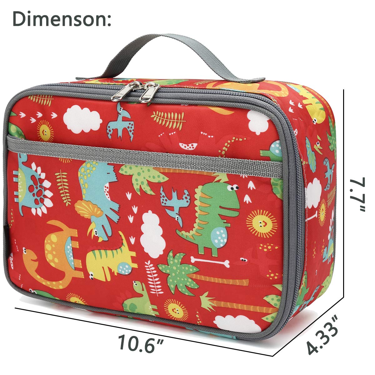 Foto 4 pulgar | Lonchera Flowfly Kids, Bolsa Blanda Aislante Para Dinosaurios Escolares - Venta Internacional.