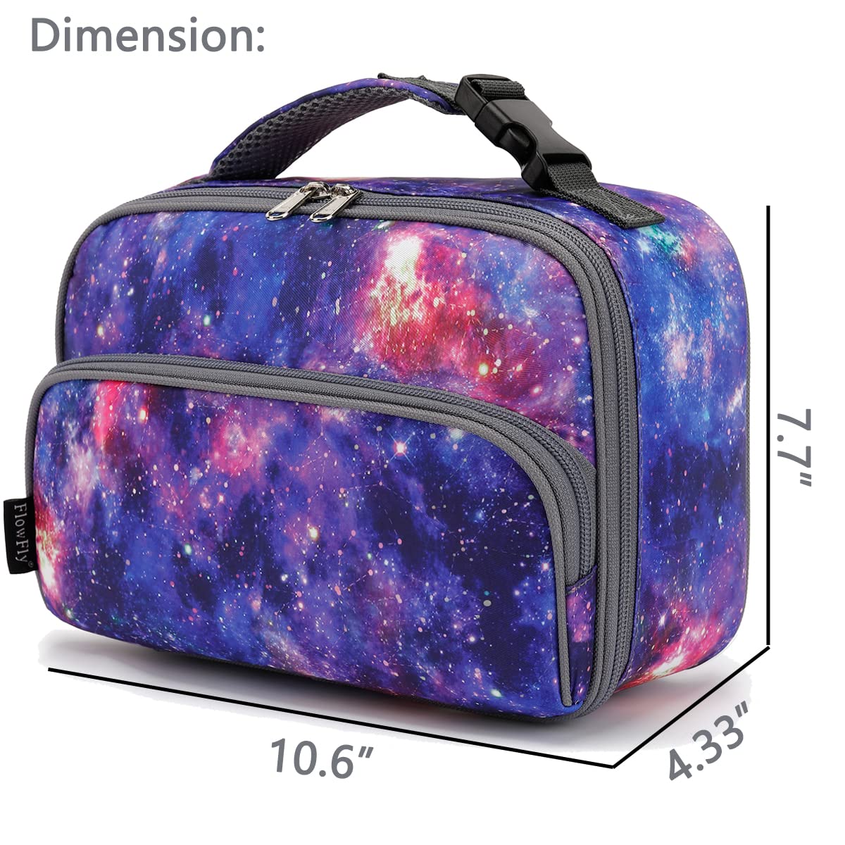 Foto 4 pulgar | Lonchera Flowfly Kids, Bolsa Blanda Aislante Galaxy Para La Escuela - Venta Internacional.
