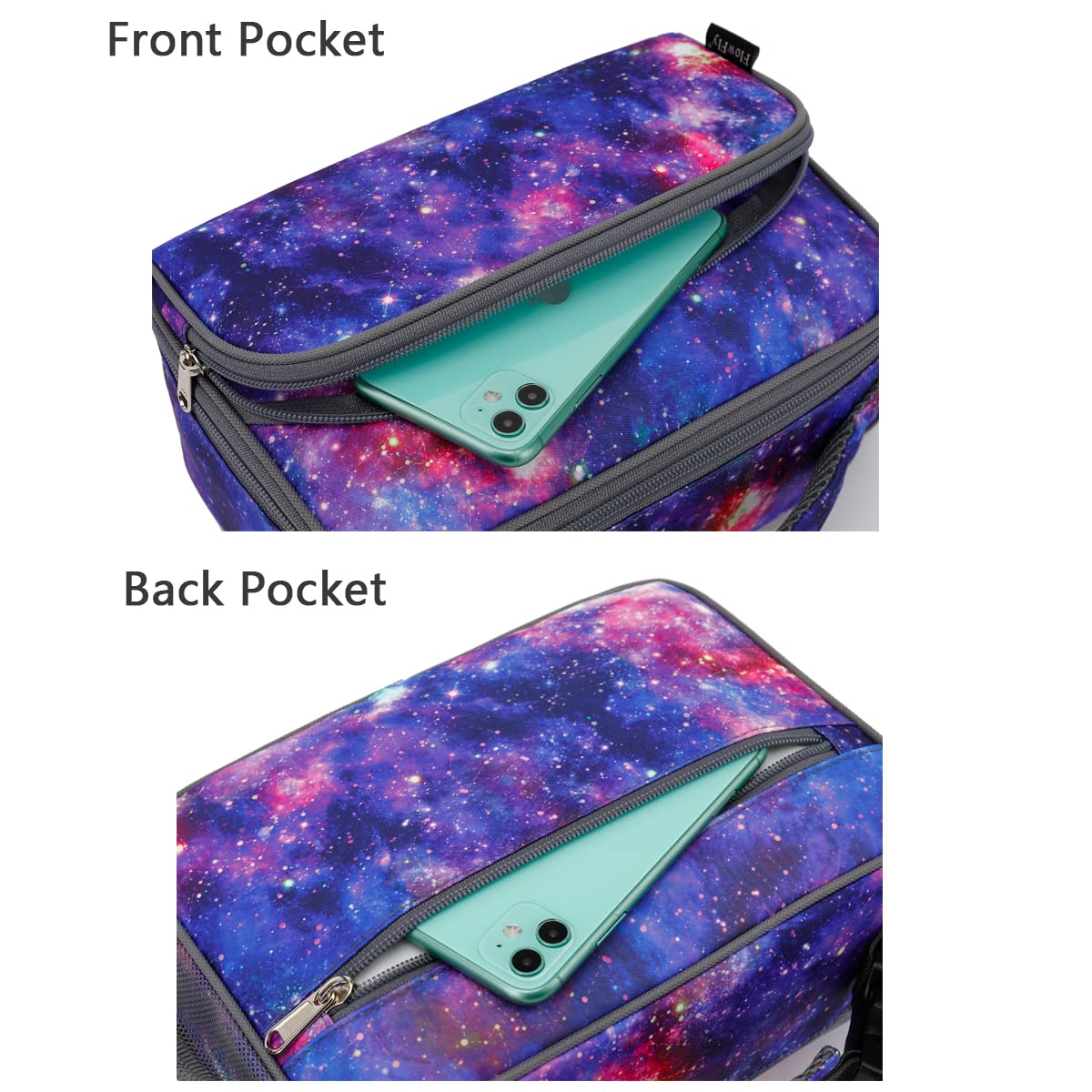 Foto 7 pulgar | Lonchera Flowfly Kids, Bolsa Blanda Aislante Galaxy Para La Escuela - Venta Internacional.