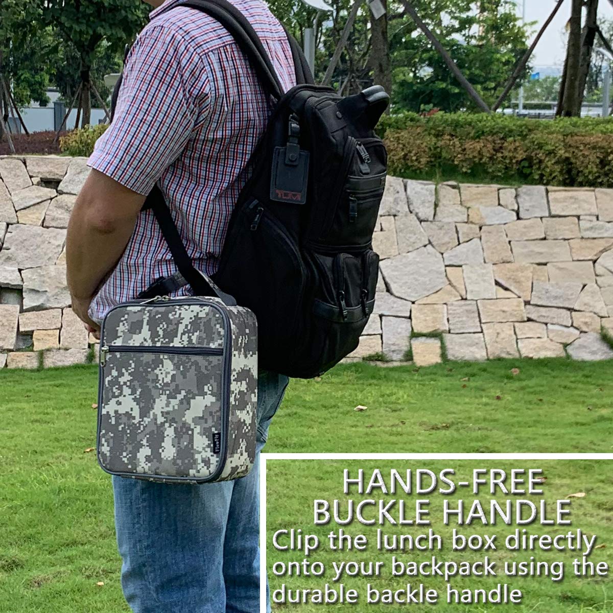Foto 5 | Lonchera Flowfly, Bolsa Blanda Aislante, Minienfriadora Digital, Camuflaje - Venta Internacional.