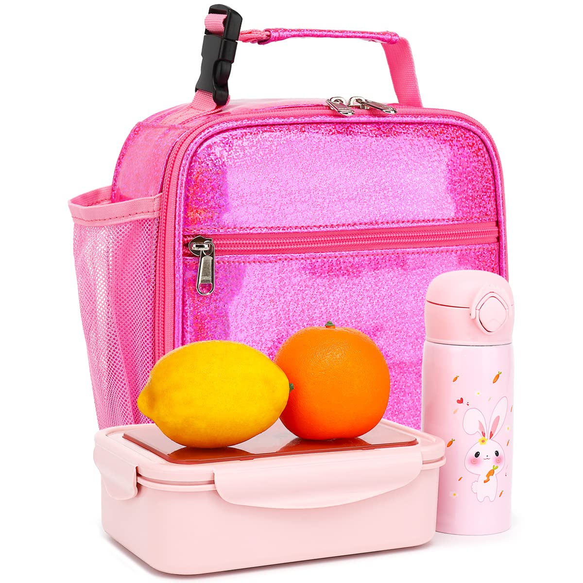 Foto 6 pulgar | Lonchera Flowfly Para Niños, Suave Y Aislante, Minienfriadora, Rosa - Venta Internacional.