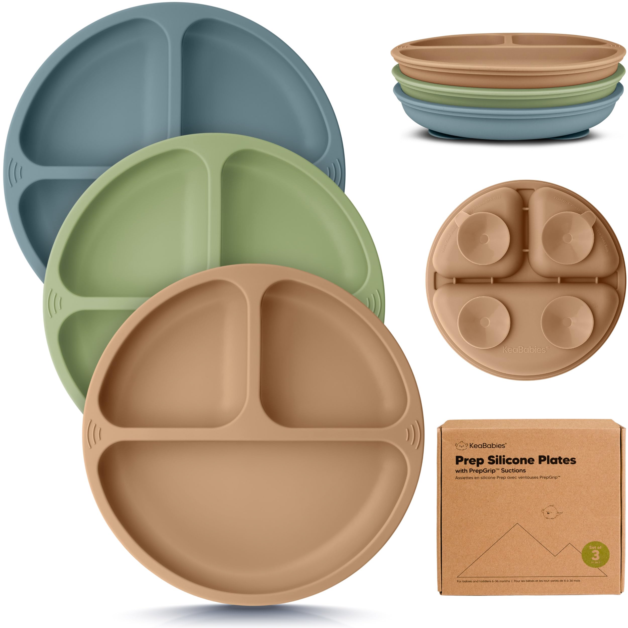 Foto 2 pulgar | Platos de Succión Keababies 3 Piezas - Venta Internacional