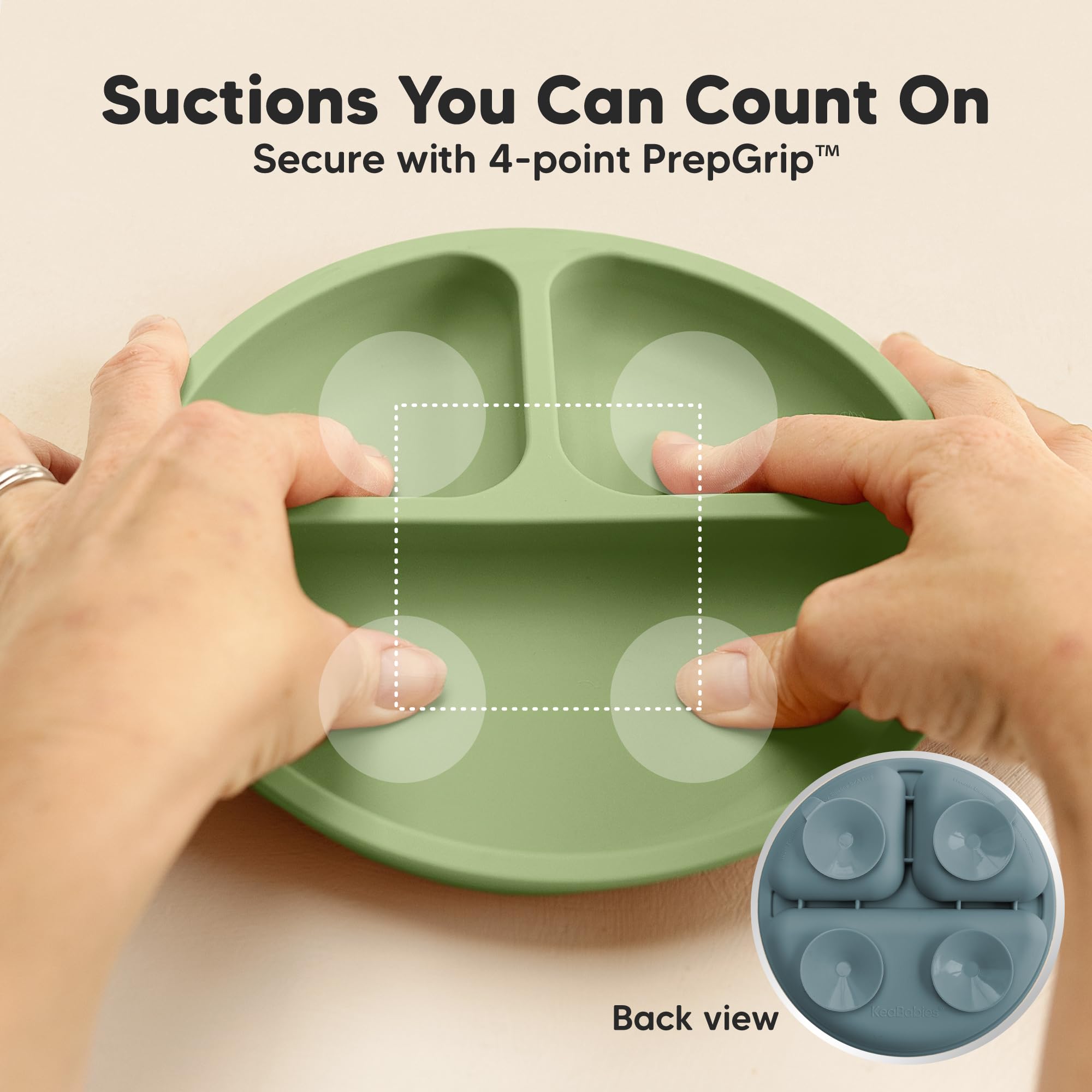 Foto 4 pulgar | Platos de Succión Keababies 3 Piezas - Venta Internacional